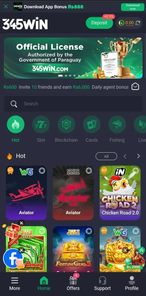 345 Win Game Download